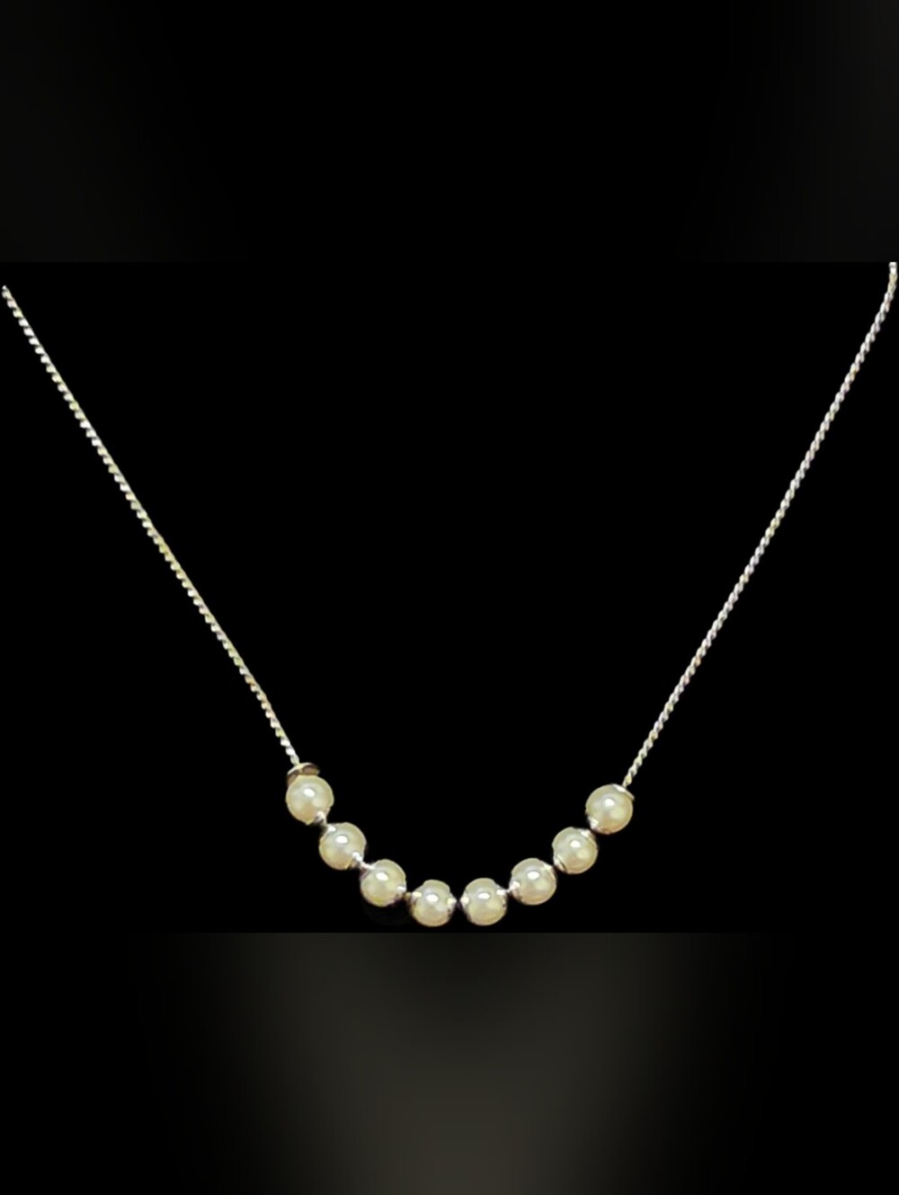 Elegant Faux Pearl Bead Necklace